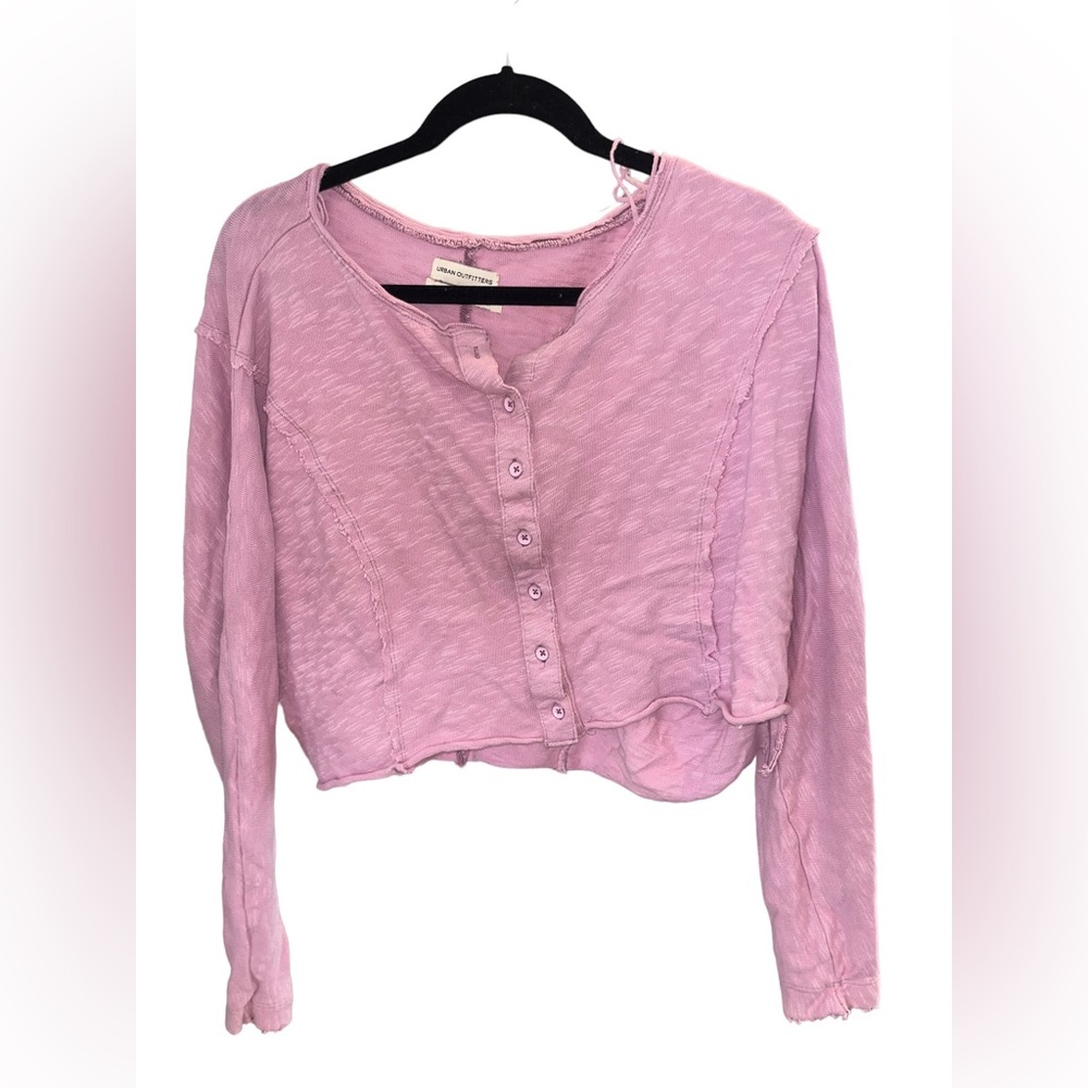 Urban Outfitters Purple Womens Henley Top